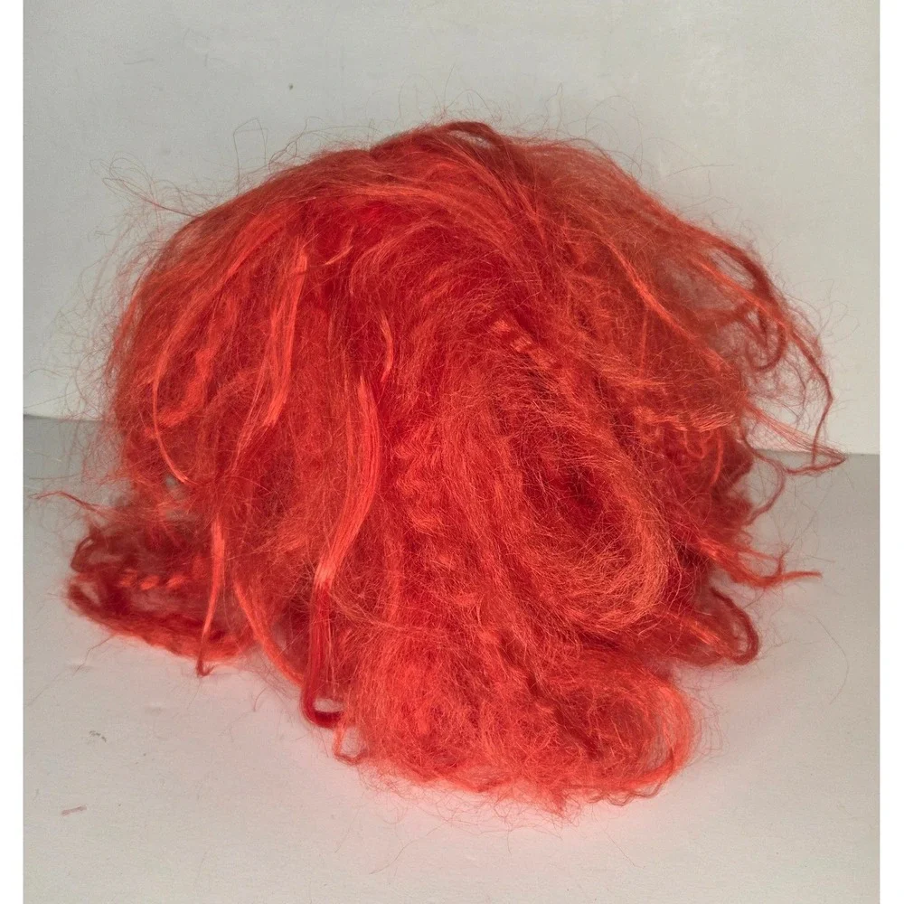 Spirit Halloween Evil Scary Clown Mask Red Hair Stitched Teeth Latex Horror